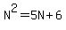 N%5E2=5N%2B6