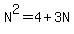 N%5E2+=+4+%2B+3N