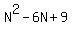 N%5E2+-+6N+%2B+9