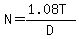 N+=+%281.08T%29%2FD