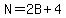 N+=+2B%2B4