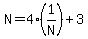 N+=+4%281%2FN%29+%2B+3