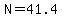 N+=+41.4