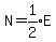 N+=+expr%281%2F2%29E