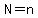 N+=+n