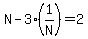 N-3%281%2FN%29=2