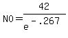 N0=42%2Fe%5E%28-.267%29
