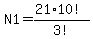 N1=%2821%2A10%21%29%2F3%21