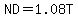 ND=1.08T