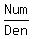 Num%2FDen
