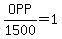 OPP%2F1500=1