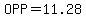 OPP=11.28