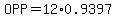 OPP=12%2A0.9397