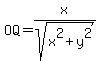 OQ=x%2Fsqrt%28x%5E2%2By%5E2%29