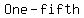 One-fifth