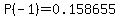 P%28-1%29=0.158655