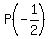 P%28-1%2F2%29