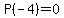 P%28-4%29=0