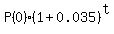 P%280%29%2A%281%2B0.035%29%5Et