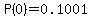 P%280%29=0.1001