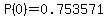 P%280%29=0.753571