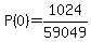 P%280%29=1024%2F59049
