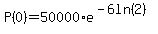P%280%29=50000%2Ae%5E%28-+6ln%282%29%29