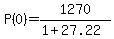 P%280%29+=+1270%2F%281+%2B+27.22%29