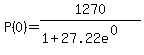 P%280%29+=+1270%2F%281+%2B+27.22e%5E%280%29%29
