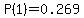 P%281%29=0.269