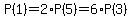 P%281%29=2%2AP%285%29=6%2AP%283%29