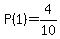 P%281%29+=+4%2F10