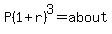 P%281%2Br%29%5E3=about