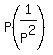 P%281%2FP%5E2%29