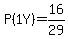 P%281+Y%29=16%2F29