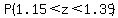 P%281.15%3Cz%3C1.39%29