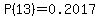P%2813%29=0.2017