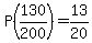 P%28130%2F200%29=+13%2F20