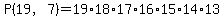 P%2819%2C7%29=19%2A18%2A17%2A16%2A15%2A14%2A13