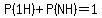 P%281H%29%2BP%28NH%29=1