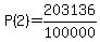 P%282%29=203136%2F100000
