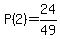 P%282%29=24%2F49