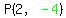 P%282%2Cgreen%28-4%29%29