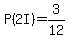 P%282+I%29=3%2F12