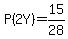 P%282+Y%29=15%2F28
