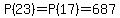 P%2823%29=P%2817%29=687