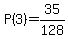 P%283%29=35%2F128
