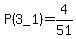 P%283_1%29=4%2F51