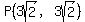 P%283sqrt%282%29%2C3sqrt%282%29%29