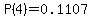 P%284%29=0.1107